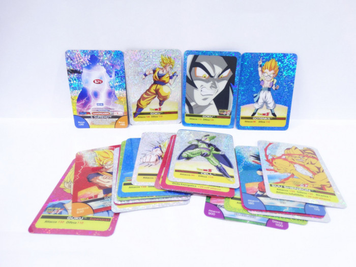 Dragon Ball Z Lamincards Edibas 2007 - 2008 cartonase plastic - lot 24 bucati