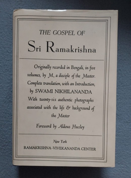 The Gospel of Sri Ramakrishna Hardcover - by Swami Nikhilananda, 2000