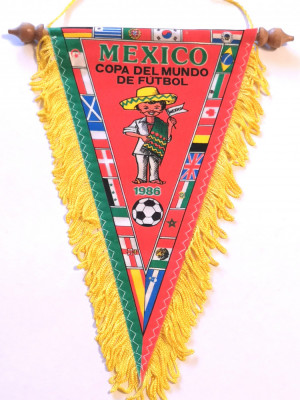 Fanion fotbal - Campionatul Mondial de Fotbal MEXICO 1986 foto