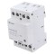 Contactor 4 poli 63A 24V AC/DC FINDER pentru șină DIN IP20