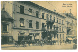2833 - CERNAUTI, Hotel Central, Bucovina - old postcard, CENSOR - used - 1916