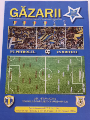 Program meci fotbal PETROLUL PLOIESTI - CS MIOVENI (30.04.2012) foto