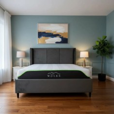 Pat Oslo 160x200 cm Tapitat Catifea Gri Somiera Inclusa (cod ML 2004)