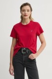 Levi&#039;s tricou din bumbac femei, culoarea rosu