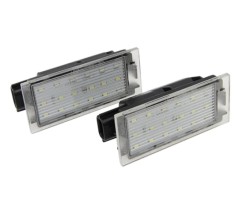 Set 2 Lampi LED Numar inmatriculare, Renault Clio III, Master II, Megane II FL, Megane III Laguna II FL Laguna III Twingo II