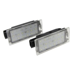 Set 2 Lampi LED Numar inmatriculare, Renault Clio III, Master II, Megane II FL, Megane III Laguna II FL Laguna III Twingo II