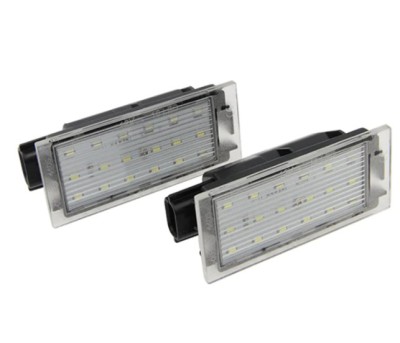 Set 2 Lampi LED Numar inmatriculare, Renault Clio III, Master II, Megane II FL, Megane III Laguna II FL Laguna III Twingo II foto