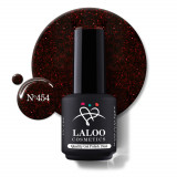 &Nu;&omicron;.454 Dark Red Glitter | Laloo gel polish 15ml