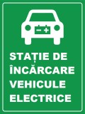 Placuta reflectorizanta pentru statie de incarcare vehicule electrice