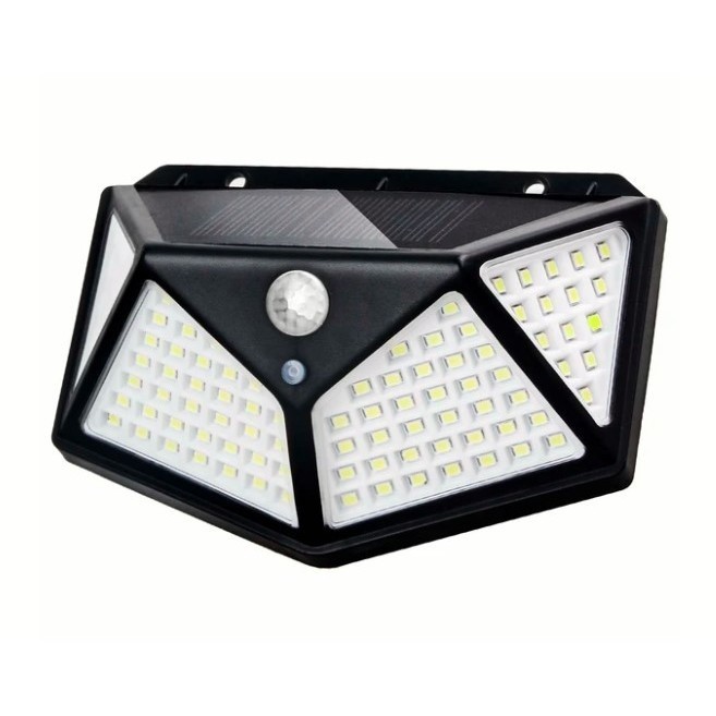 Proiector solar, 100 de LED-uri, Senzor de miscare