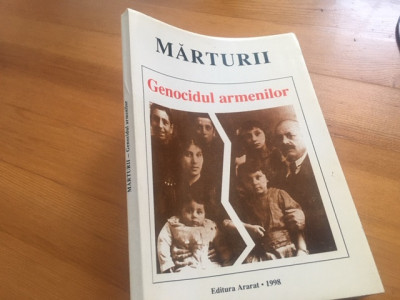 GENOCIDUL ARMENILOR. MARTURII. EDITURA ARARAT 1998 foto