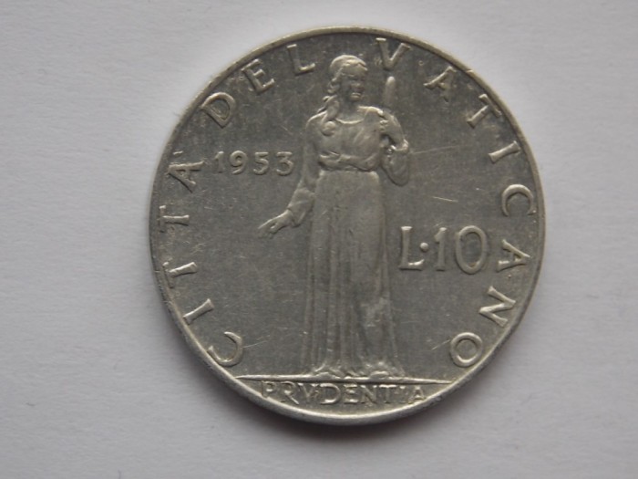 10 LIRE 1953 VATICAN