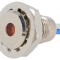 Lampă LED portocalie 12VDC &Oslash;12mm IP67 alamă