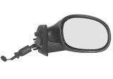 Oglinda exterioara Citroen C3 (Fc) 01.2002-12.2010 partea stanga View Max crom convex carcasa neagra reglare electrica fara incalzire