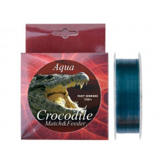 Nylon/fir monofilament Aqua Crocodile Match&amp;Feeder 150m, gri