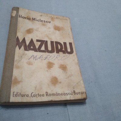 MAZURU-HORIA MICLESWCU 1934 foto