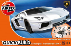 QUICKBUILD Lamborghini Aventador - White - Snap Fit foto