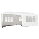 Cort de gradina 3x6 m cu 6 pereti detasabili, impermeabil, alb