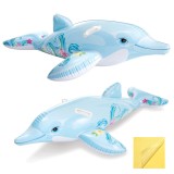 Saltea gonflabila tip delfin Intex pentru copii, 175 x 66 cm