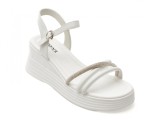 Sandale GRYXX albe, 1328G11, din piele naturala