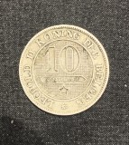 Moneda 10 centimes 1894 Belgia