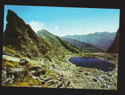 CPIB 19764 CARTE POSTALA - TURNUL LACULUI, 2215m SI CALDAREA CALTUNULUI, FAGARAS foto