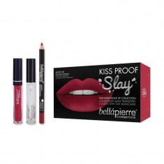 Set Rezistent la Transfer pentru Buze, Bellapierre Kiss Proof Slay, Transfer Lip Collection, Hibiscus foto