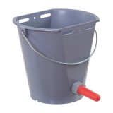 Găleată Alăptare Viței Kerbl 8 Litri Plastic Rezistent cu Tetină Ventil