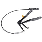 Cleste cu cablu flexibil pentru coliere auto, otel crom vanadium, lungime 210 mm, interval de lucru 42 mm, Powermat
