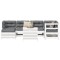 Gossi set canapea de gradina, 7 piese, alb, lemn masiv de pin