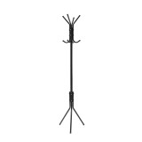 Cuier metalic tip trepied Leziter LRA-04 negru, 8 carlige, 170 cm