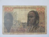 Rară! Coasta de Fildeș 100 Francs 1961,bancnota din imagini la cel mai mic preț