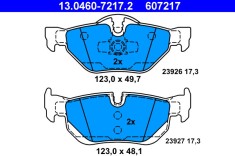 ATE 13.0460-7217.2 set placute frana,frana disc foto
