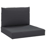 Cumpara ieftin Perne de canapea din paleti, 2 buc., negru, material textil
