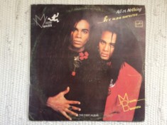 milli vanilli all or nothing the first album 1988 disc vinyl lp muzica dance synth pop rap melodia records
