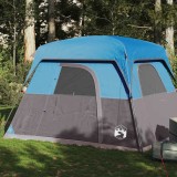 vidaXL Cabină cort de camping, 4 persoane, albastru, impermeabil