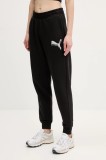 Puma pantaloni de trening culoarea negru, cu imprimeu, 684999
