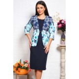 Sacou dama elegant Aqua - 60Marimea