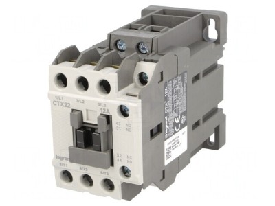 Contactor 3P 12A 24VDC 1NO 1NC foto