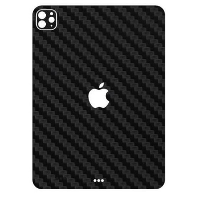 Folie Skin Compatibila cu Apple iPad Pro 12.9 (2020) - ApcGsm Wraps Carbon Black foto