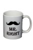 Cana alba personalizata, Mr Right, INOVATIX&reg;. 330ml, Oem
