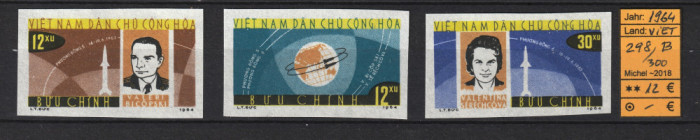 Vietnam, 1964 | Zbor &icirc;n grup Vostok 5+6, Tereshkova - Cosmos | NDT - MNH | aph
