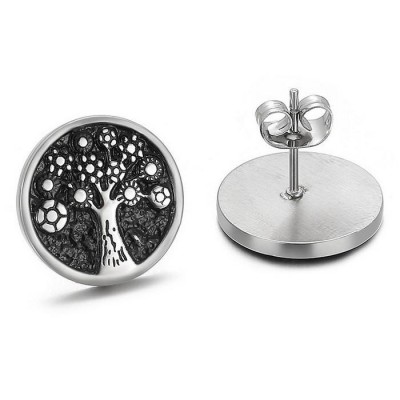Cercei Inox Dama Copacul Vietii model 2 Cod 235H foto
