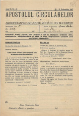 Apostolul circularelor nr 40, 1937 Arhiepiscopia Ortodoxa Romana foto