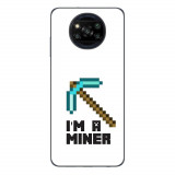 Husa compatibila cu Xiaomi Poco X3 Pro Silicon Gel Tpu Model Minecraft Miner