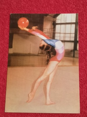 Foto gimnastica-tip carte postala - gimnasta DOINA STAICULESCU (JO 1984) foto