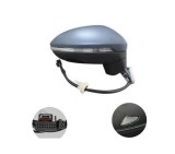 Oglinda exterioara Volkswagen Touran (5t), 05.2015-, Dreapta, reglare electrica; grunduit; incalzita; geam convex; cromat; pliere electrica; memorie;