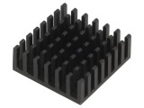 Radiator Aluminiu Negru 27x27x10mm