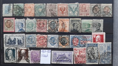1867-1928-Italia-stampilate foto