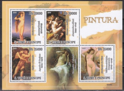 Sao Tome și Principe 2004 - Picturi, Bloc, MNH foto